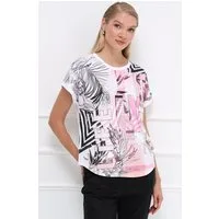 Passioni T-Shirt mit abstraktem Print