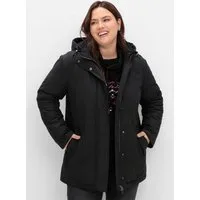 Sheego Allwetterjacke Parka Langarm mit gefütterter Kapuze und 2-Wege-Zipper