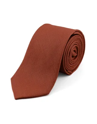 mr. célestin - Krawatte mit Struktur - Rustic braun/orange - Gr. - OS