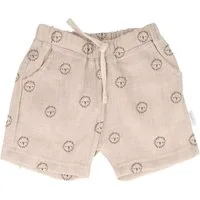 MAXIMO Bermudas (1-tlg) Beigemeliert, Löwe, Musselin, Shorts, Baby Boy