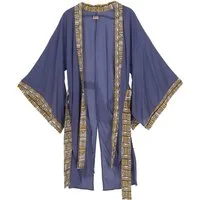 Guru-Shop Kimono Leichter Kimono mit Bordüre, Boho Kaftan mit.., alternative Bekleidung