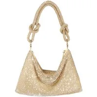 Zaewry Abendtasche Glitzernde Strass-Abendtasche, Clutch für Damen, elegante, kleine Handtasche für besondere Anlässe