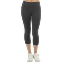 F&K-Mode Caprileggings Damen Capri 3/4 Leggings kurze Baumwolle Hose kurze