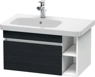 Duravit DuraStyle Waschtischunterbau wandhängend Eiche Schwarz & Weiß Matt 730x448x398 mm - DS639401 DS639401618