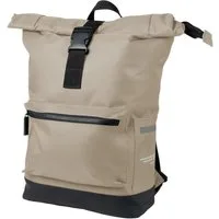 Norländer Fahrradrucksack Fahrrad-Rucksack 2in1 Gepäckträgertasche 24L Wasserabweisend Vegan, 2in1 Fahrradtasche, RPET Recycling, Fietshaken, Roll-Top, 20L, Vegan