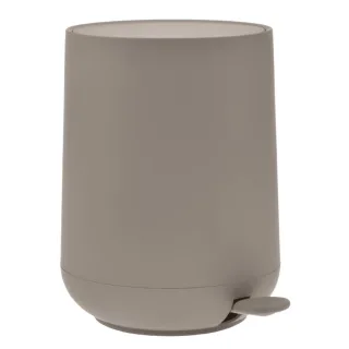 Bad-Pedaleimer Nova 5l 23x29cm | Zone Denmark Matt Soft-Touch taupe Kosmetikeimer Treteimer mit Soft-Motion Deckel für Badezimmer und WC.