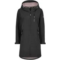 SUBLEVEL Langmantel Funktionsmantel mit Kapuze und Reißverschluss-Taschen Softshell Outerwear
