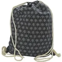 PANASIAM Turnbeutel Sportbeutel aus Baumwolle mit traditionellen japanischen Mustern, bedruckt auch als Schuhbeutel Yogatasche Gymbag mit Tunnelzug