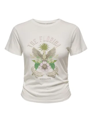ONLY - T-Shirt - Onllucy weiß - Gr. - L