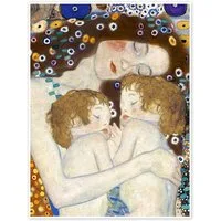 Posterlounge Wandbild Mutter und Zwillinge V, Gustav Klimt, erhältlich als Poster, Leinwandbild, Wandsticker oder Acrylglasbild
