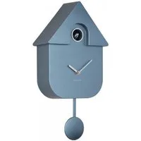 Karlsson Uhr Kuckucksuhr Wall Clock Modern Cuckoo Metallic Dark Blue (41cm)