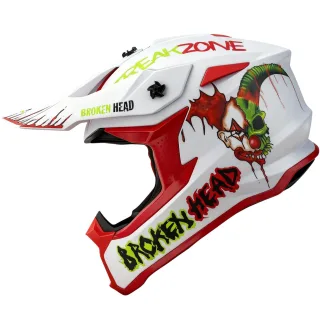 Broken Head Crosshelm FreakZone Weiss-Rot