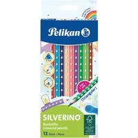 Pelikan Buntstift Pelikan Buntstifte SILVERINO dreieckig dünn, 12er Set