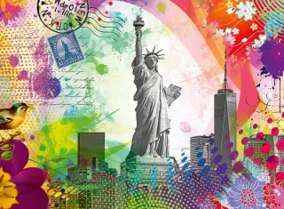 Ravensburger Puzzle 17379 - Postkarte aus New York [500 Teile]