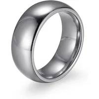 Zeeme Fingerring Edelstahl glanz poliert 8mm breit