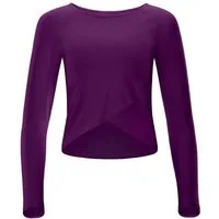 Winshape Langarmshirt Cropped Functional Light and Soft Overlap-Applikation