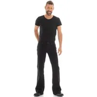 Comycom Bootcut-Jeans Herren STAR CUT GABARDINE schwarz