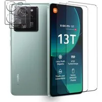 CoolGadget Schutzfolie Panzerfolie für Xiaomi 13T / 13T Pro, (Spar-Set 4in1, 2x Displayschutz, 2x Kameraschutz), Panzerglas Schutzfolie für Xiaomi 13T, Xiaomi 13T Pro Folie