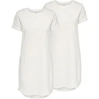 JDY Jerseykleid (Set) T-Shirt_Kleid für einen eleganten oder lässigen Look im 2er Sparpack