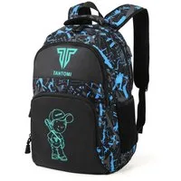 TAN.TOMI Schulrucksack Jungen Schulrucksack teenager schulranzen Jugendliche Daypacks, Reflektierender Wasserdicht Outdoor Camping Groß rucksack
