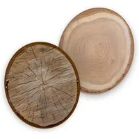 itenga Bierdeckel itenga 40x Bierdeckel Baumscheiben I Braun I Untersetzer I 10,7cm