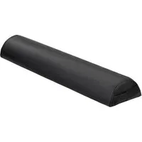 tectake Nackenrolle Massage-Lagerungsrolle 64 x 14 x 8 cm, Halbrolle für Nacken/Knie, Halbmondkissen, in schwarz, gut gepolstert, Kunstleder, pflegeleicht, Tragegriff, Reißverschluss