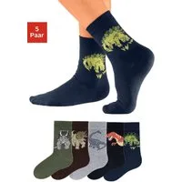 H.I.S Socken (Packung, 5-Paar) mit Dinosauriermotiven