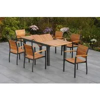 MERXX Garten-Essgruppe Santorin, (7-tlg)