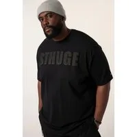 STHUGE T-Shirt T-Shirt Halbarm oversized Brustprint