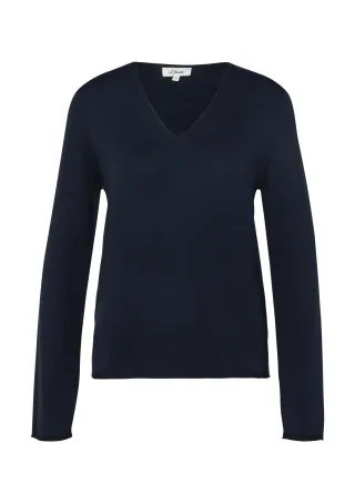 s.Oliver - Strickpullover blau - Gr. - 40