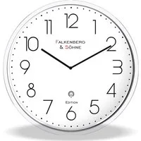 Miraval Funkwanduhr Miraval Design Funkwanduhr 30 cm Weiß