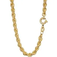 NKlaus Goldkette 45cm Zopfkette 585 Gelb Gold 14 Karat Halskette Ko (1 Stück)
