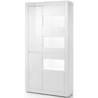 Home affaire Vitrine Carat Höhe 198 cm, zwei Leisten angeliefert, 1 x grau, 1 x weiss