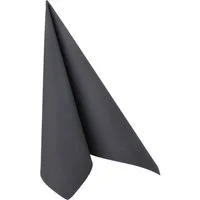 PAPSTAR Papierserviette Servietten ROYAL Collection 1/4-Falz 40 cm x 40 cm schwarz 50 Stk