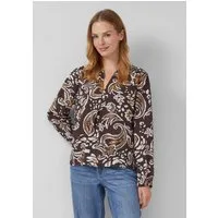 s.Oliver Langarmbluse Bluse Strukturierte Viskosemix-Bluse mit All-over-Print