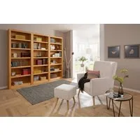 OTTO home Bücherwand Bergen, aus schönem massivem Kiefernholz, 3 tlg.
