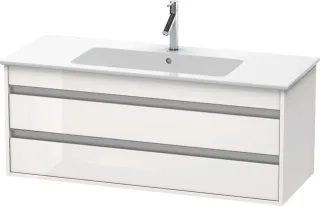 Duravit Ketho Waschtischunterbau wandhängend Weiß Hochglanz 1200x475x480 mm - KT643102222 KT643102222