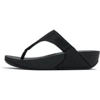 Fitflop LULU SHIMMERGLITZ TOE-POST SANDALS Dianette Keilabsatz, Zehentrenner, Badeschuh, Sommerschuh mit Glitzerdetails