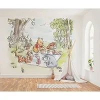 Komar Kindertapete Disney Winnie the Pooh Nice for Picnics, glatt, bedruckt, (Packung, 1 St)