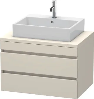 Duravit DuraStyle Konsolenwaschtischunterbau wandhängend Taupe Matt 800x548x512 mm - DS531709191 DS531709191