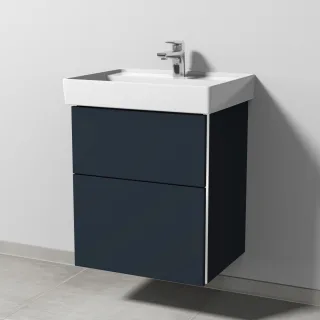 Sanipa 3way Waschtischunterbau zu Villeroy & Boch Collaro Waschtisch mit 2 Auszügen, Marine-Matt BP8331R
