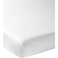 Meyco Baby Spannbettlaken White, Jersey, Gummizug: Rundum, (1 Stück), 60x120cm - 1-pack