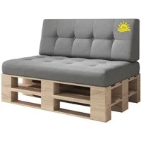 sunnypillow Palettenkissen Palettenkissen VERONA 2er Set