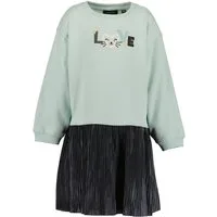 Blue Seven Sweatkleid mit angesetztem Rock in Plissee-Optik