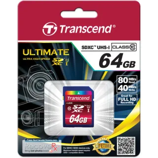 Transcend Ultimate | ts64gsdxc10u1 | Flash-Speicherkarte - 64