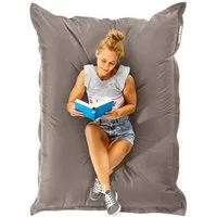 Green Bean Sitzsack XXL Outdoor Sitzsack Square 140x180cm (XXL Riesensitzsack 140x180cm 380 Liter Kinder & Erwachsene Bean Bag EPS Perlen Füllung, Groß Draußen Outdoor Liegekissen), Waschbar Wetterfest Lounge Sitzkissen Bodenkissen