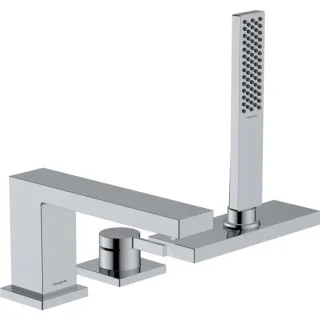 hansgrohe Tecturis E 3-Loch-Wannenrandarmatur 73443000 mit sBox, chrom