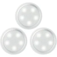 Provance Nachtlicht 3 x LED Nachtlicht mit Touch Sensor mit 3M Kleber Batterie, LED fest integriert