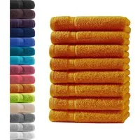 Hometex Premium Textiles Handtuch in Premium Qualität 500 g/m², Feinster Frottier-Stoff 100% Baumwolle, 8x Gästetuch, weich, saugfähig, extra schwer & flauschig