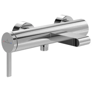 Villeroy und Boch Dawn Einhebel-Badewannenarmatur TVT10650115161 mit Umsteller, Rückflussschutz, Wandmontage, chrom